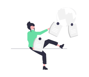 Illustration of an overwhelmed business owner